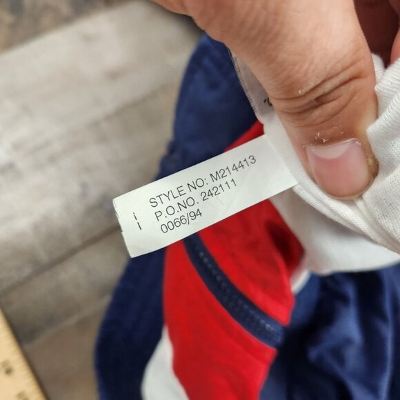 Vintage Lavon size XL Color Block 90s Windbreaker Track Jacket - Picture 7 of 7